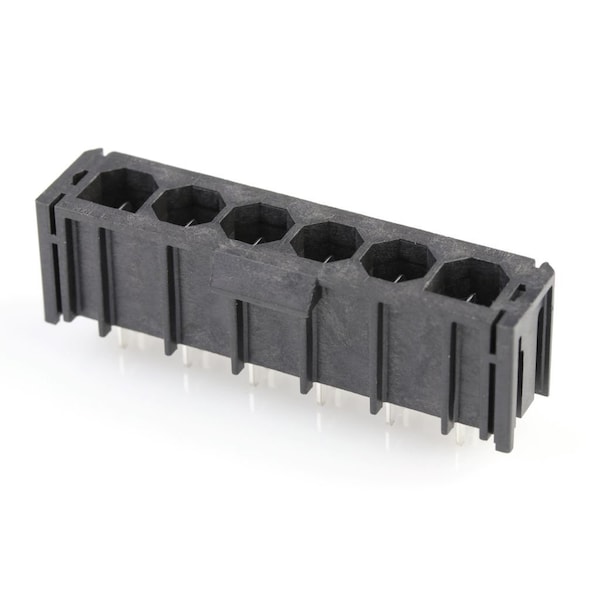 Molex Rectangular Power Connector, 6 Contact(S), Male, Solder Terminal, Receptacle 431600306 - main